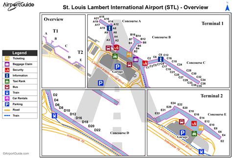 MAP Map of St. Louis Airport